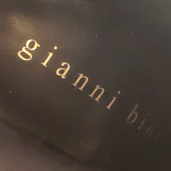 Gianni Bini heels boots 5.5 black suede golden architectural heel pointy new$140 - Picture 14 of 16